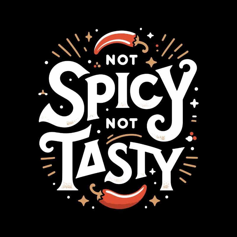 Pas épicé pas savoureux Nourriture épicée