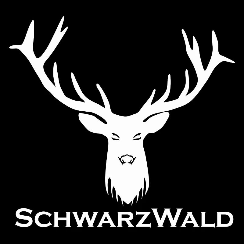 Schwarzwald Hirsch - Uni weiss