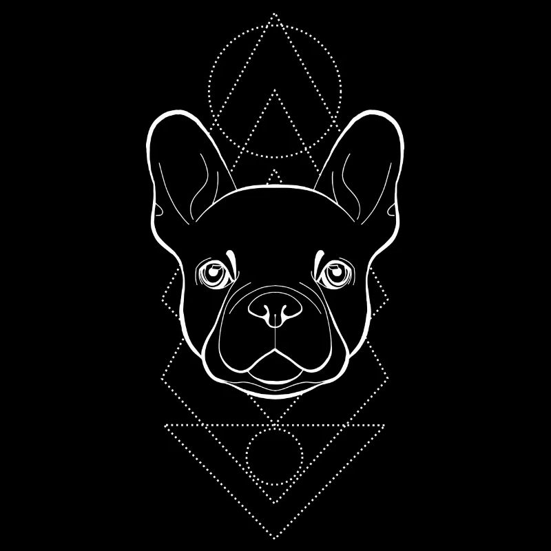 Frenchie Geometric (white)