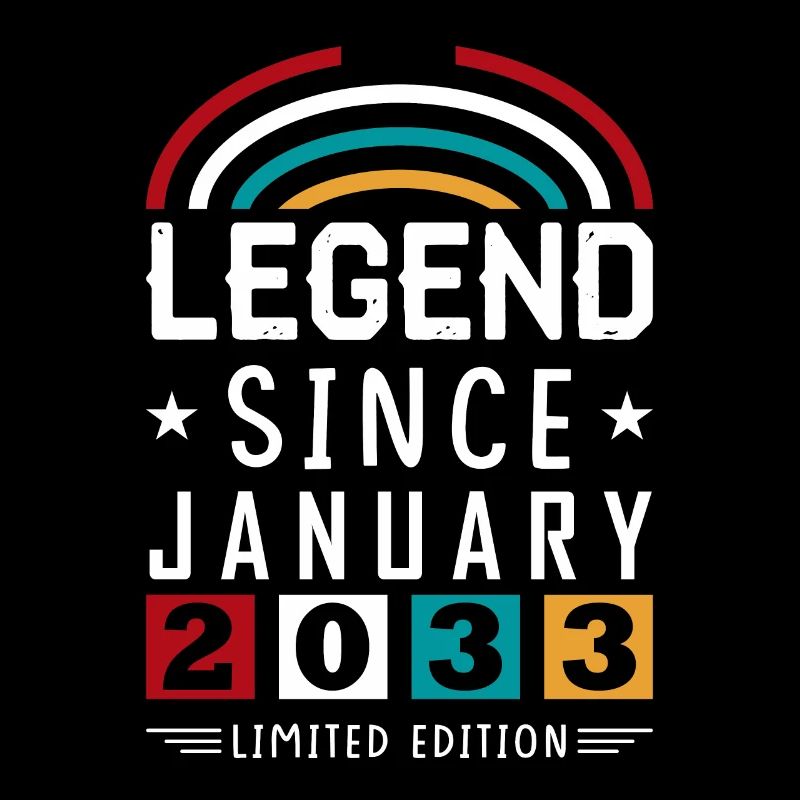 2033 Legend Since Geburtstag Geschenk Januar