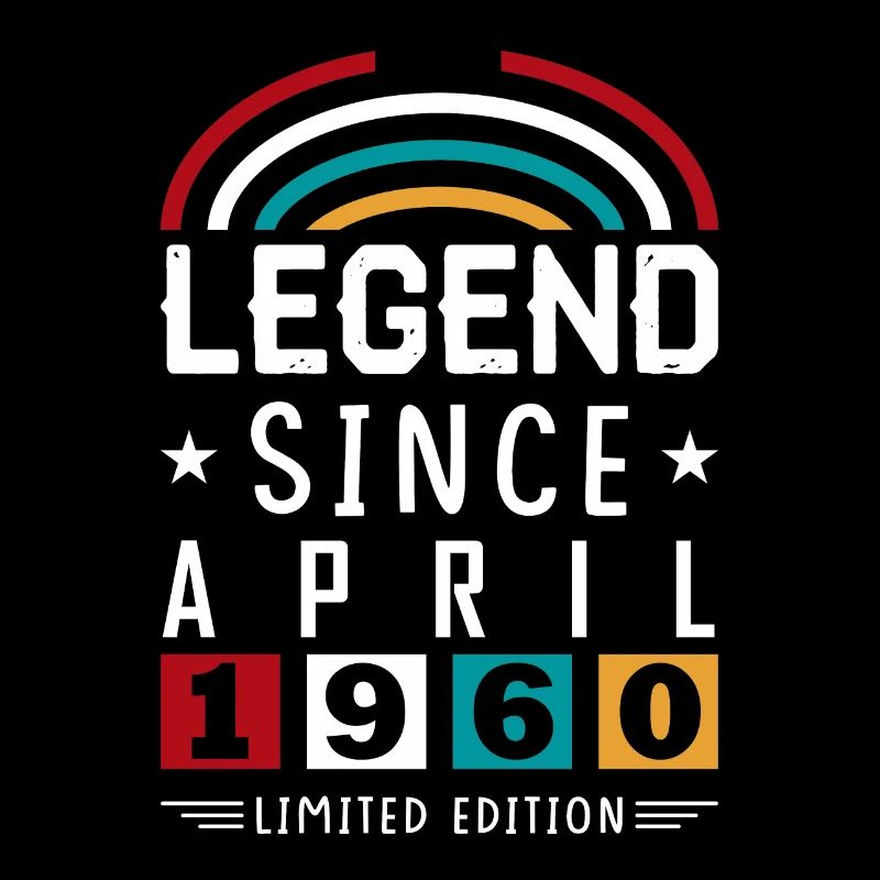 1960 Legend Since Geburtstag Geschenk April