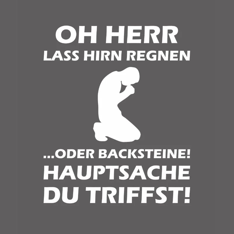 Oh Herr, lass Hirn regnen oder Backsteine