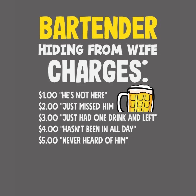 Funny Bartender Saying Bartender Gift