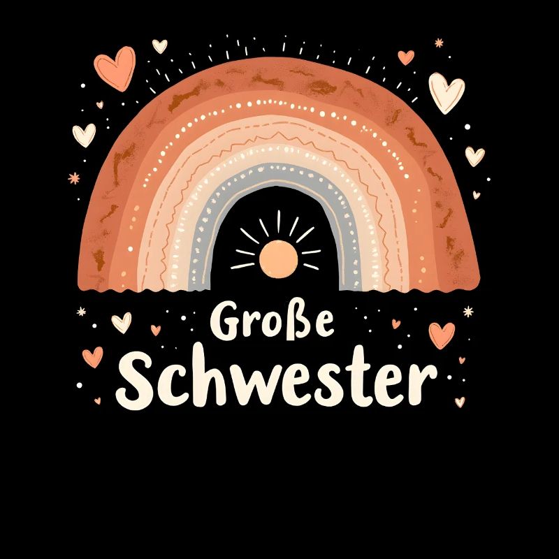 Große Schwester Regenbogen Boho
