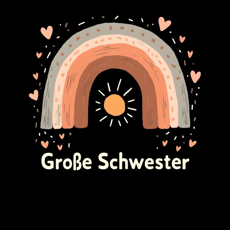 Große Schwester Regenbogen Boho