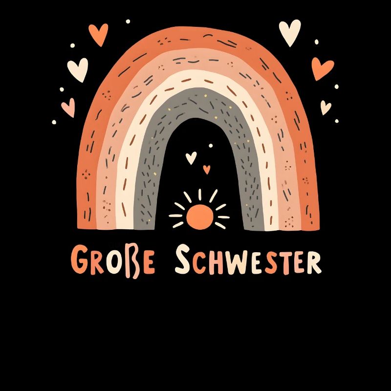 Große Schwester Regenbogen Boho
