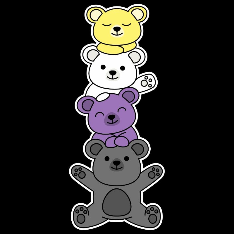 Non-binary flagbear design for proud enbys