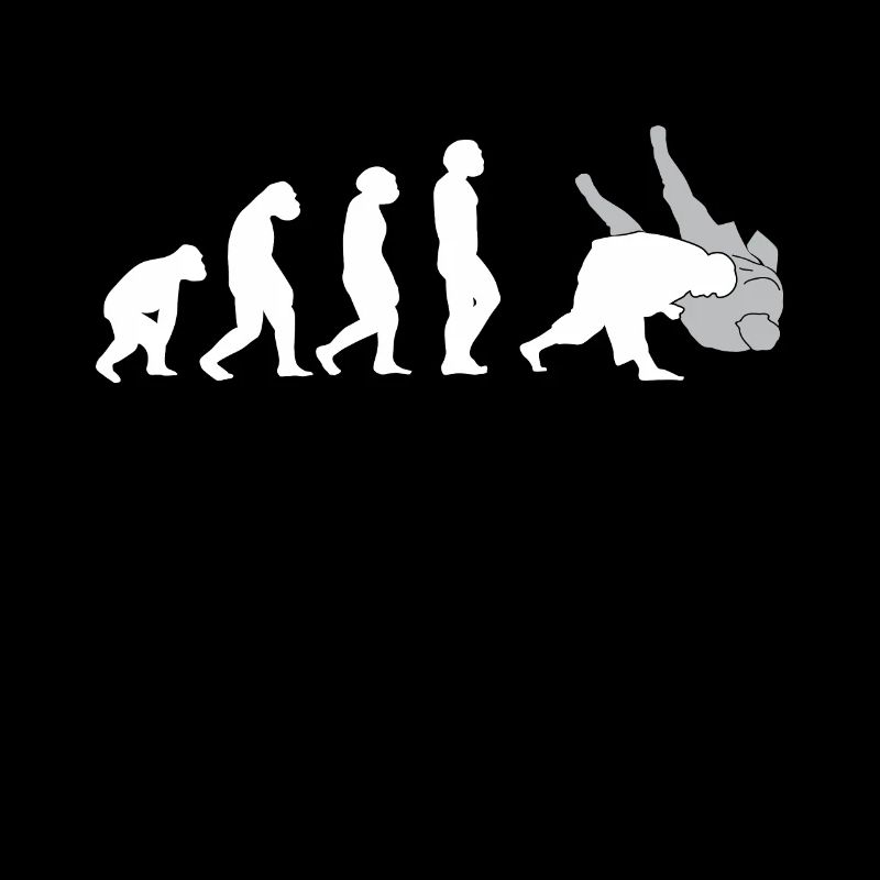 Judo Evolution cool judoka retro gift