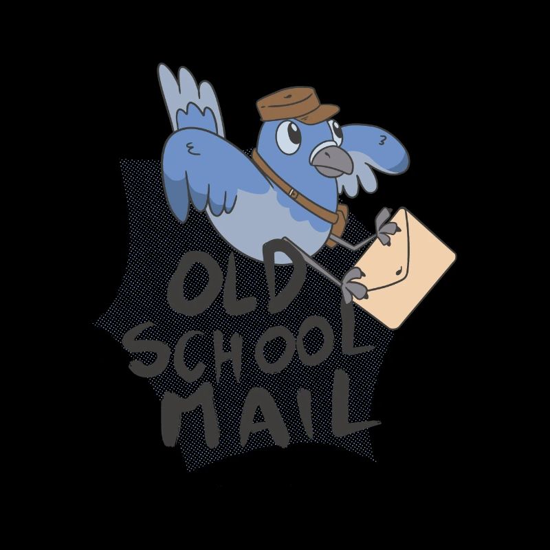 Old School Mail Bird Old School Mail Bird Geschenk