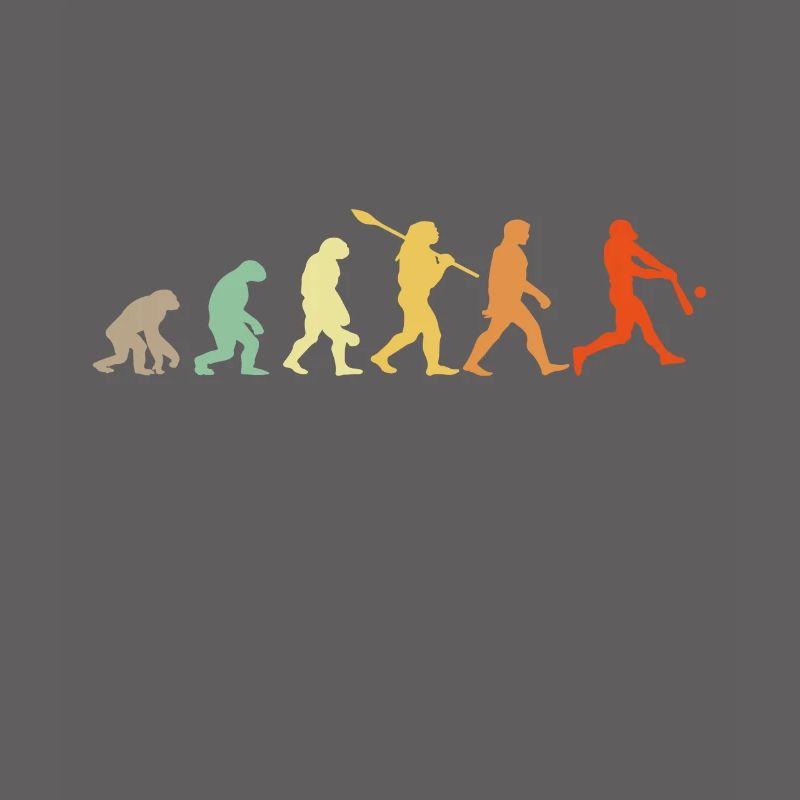 Baseball Evolution Baseball Player Gift