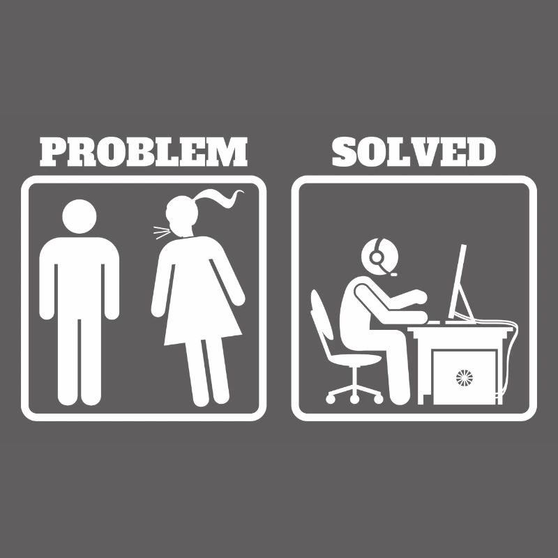 Problem Solved - Pc Gaming Lustig Geschenk