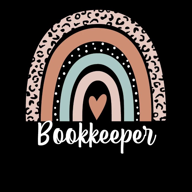 Bookkeeper Rainbow Leopard Funny Bookkeeper