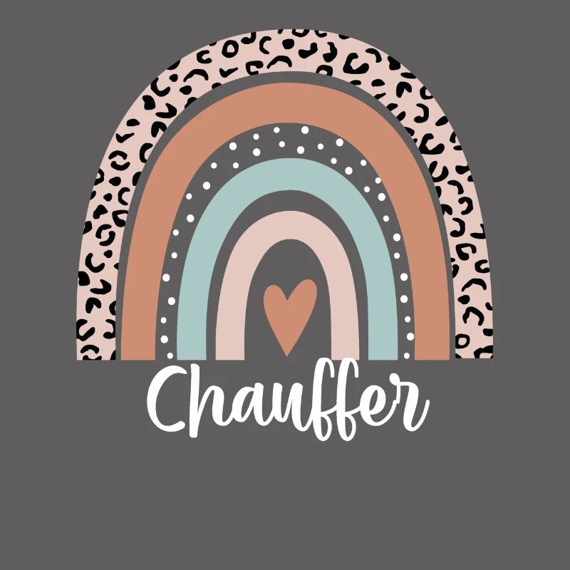 Chauffeur Regenbogen Leopard Lustiger Chauffeur