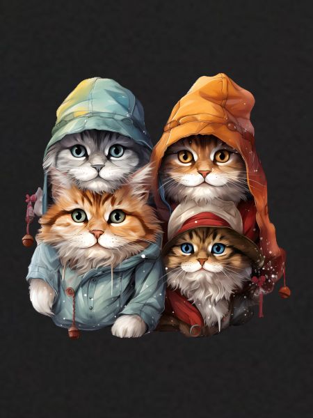 4 chatons mignons