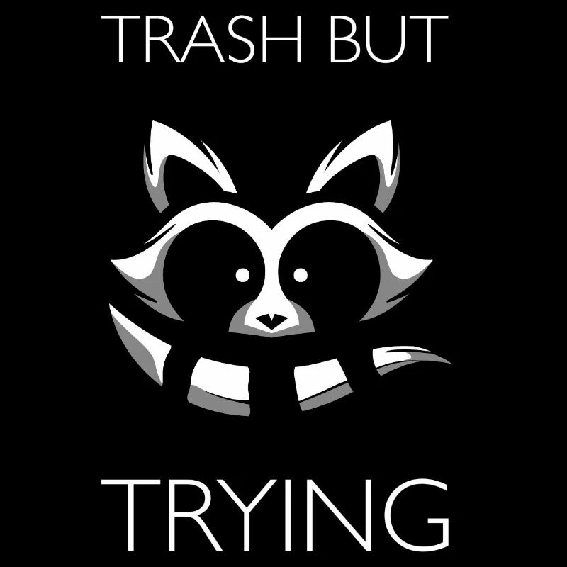 Waschbär Racoon Lustig Spruch Geschenk