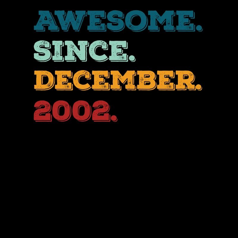 Anniversaire Décembre 2002 Né Année de naissance