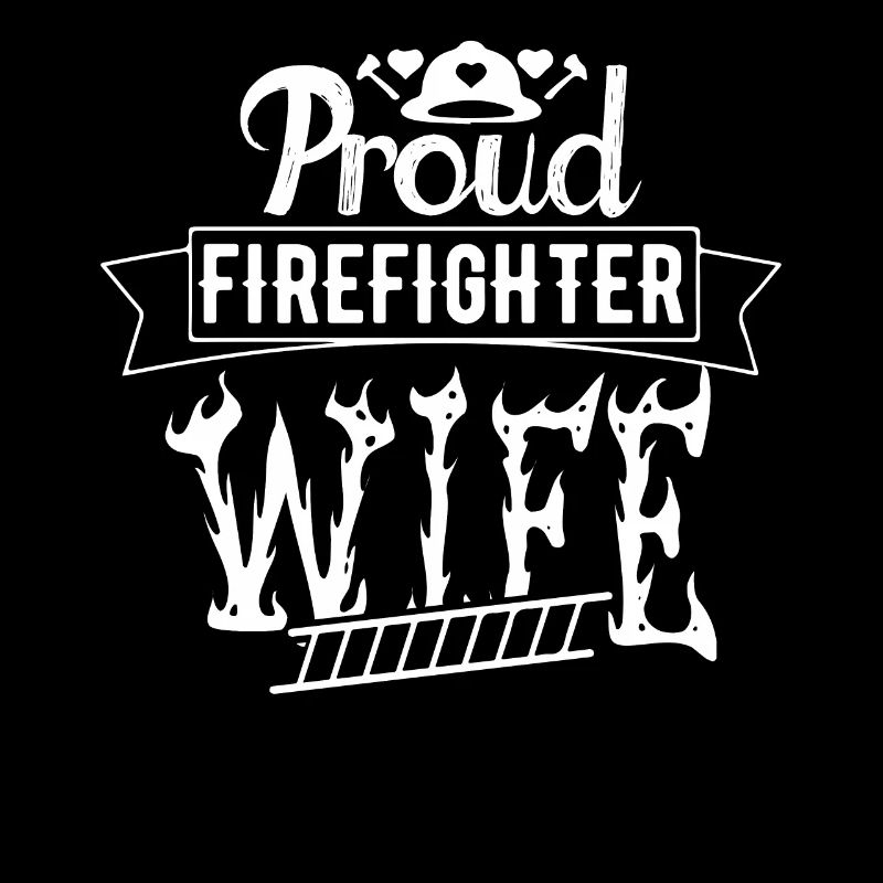 Stolze Feuerwehrmann Ehefrau