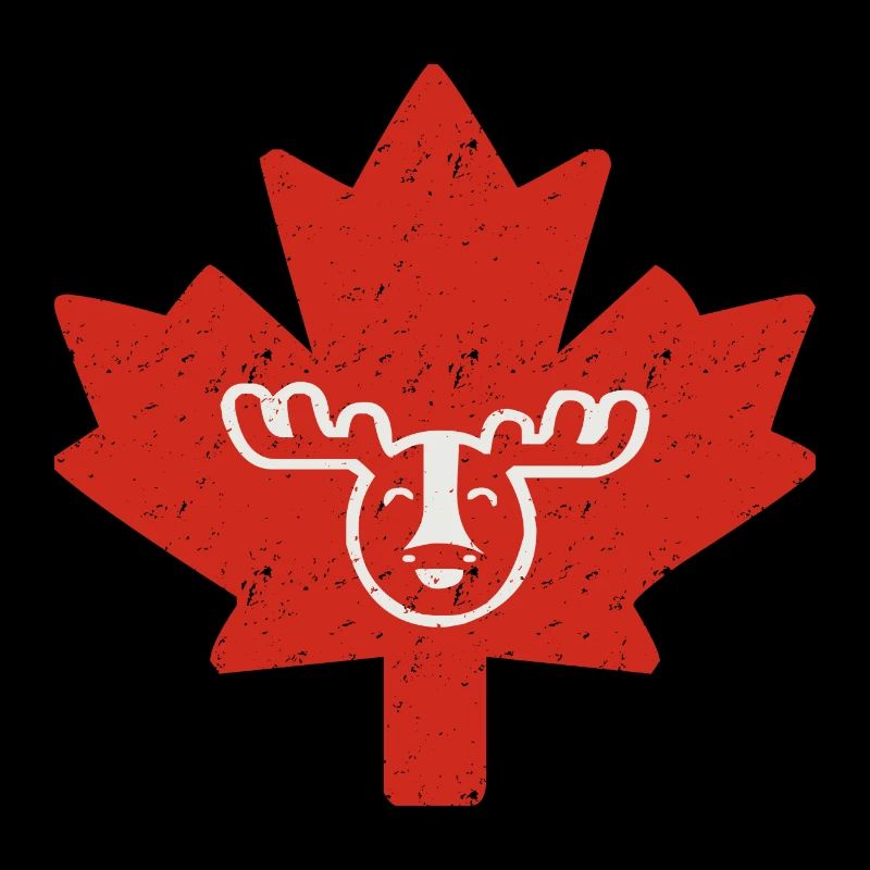 Canada - Maple Leaf with Elk