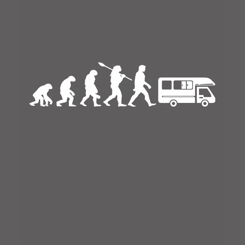 Evolution Camping Car Humor Geschenk