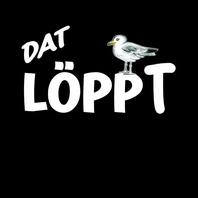 Dat Löppt Möwe Leuchtturm Meer Plattdeutsch Norden
