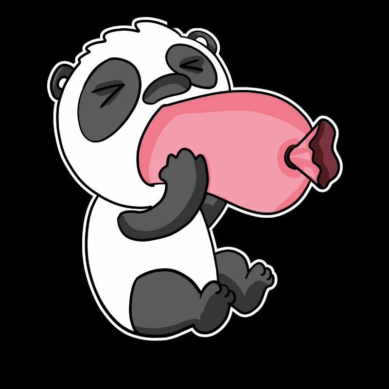 Panda avec saucisse