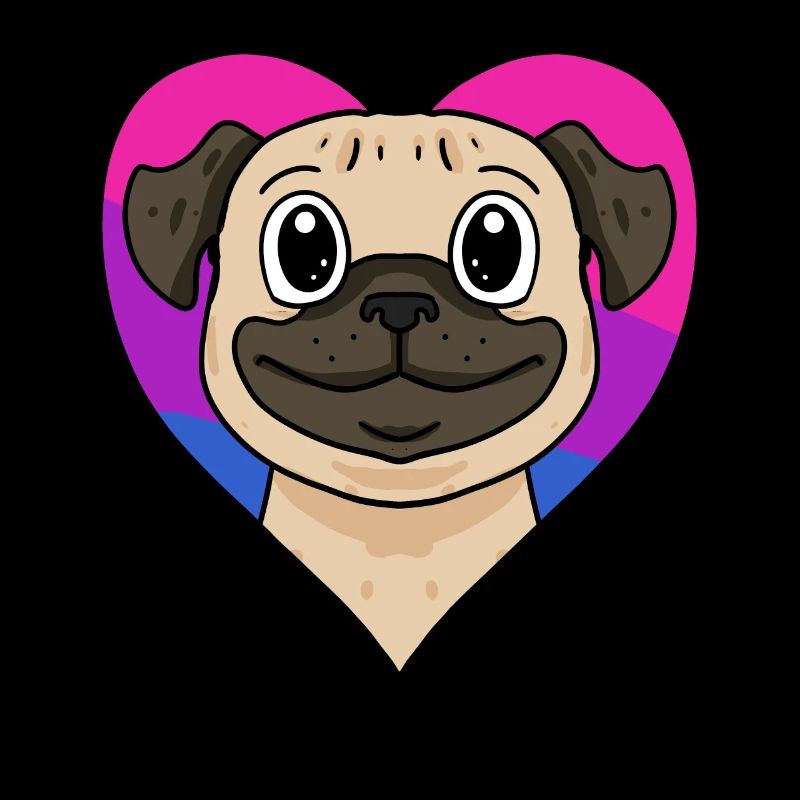 Bisexuell Mops Hund Geschenk