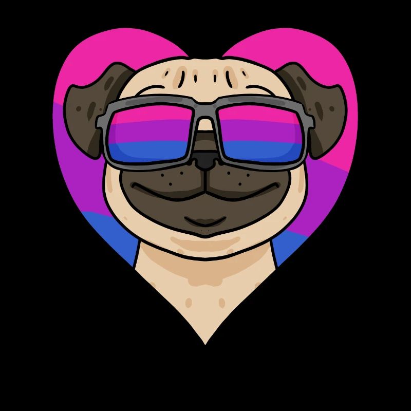 Bisexuell Mops Hund Geschenk
