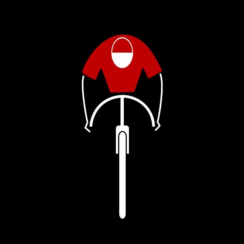 Retro Radfahrer in rot