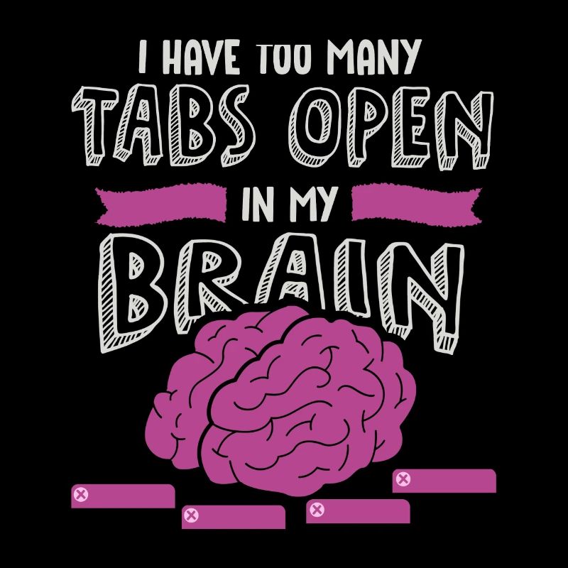 adhd, adhd Brain tabs open, Attention,
