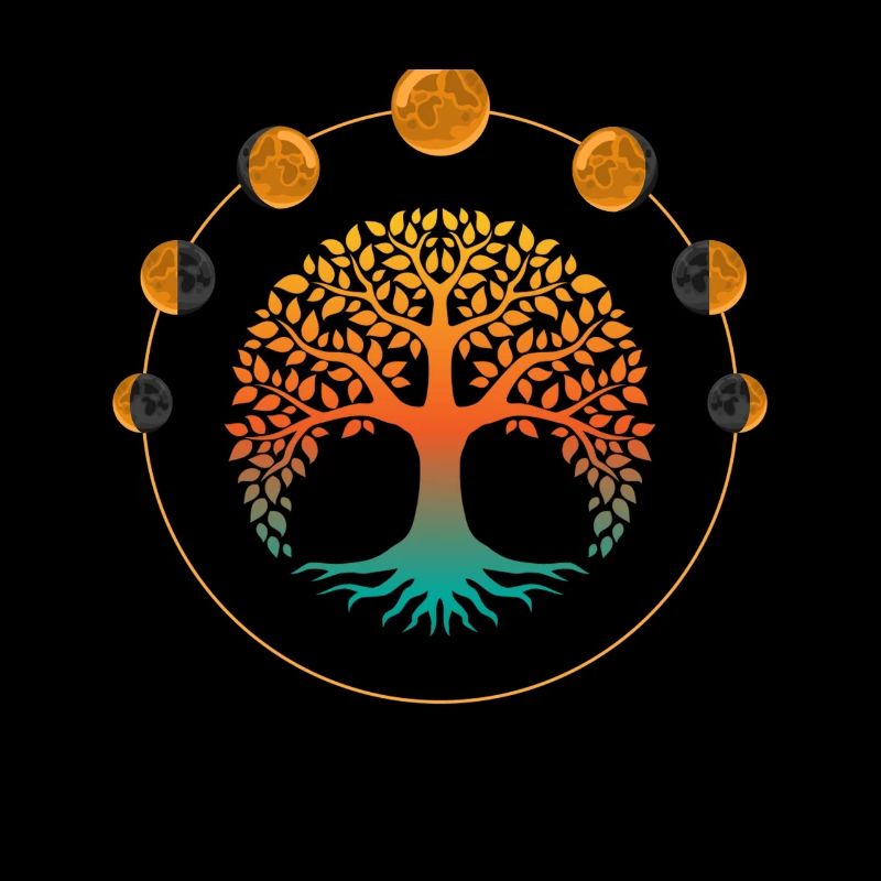 Lebensbaum, Lebensbaum Mondphasen, Ewiges leben,