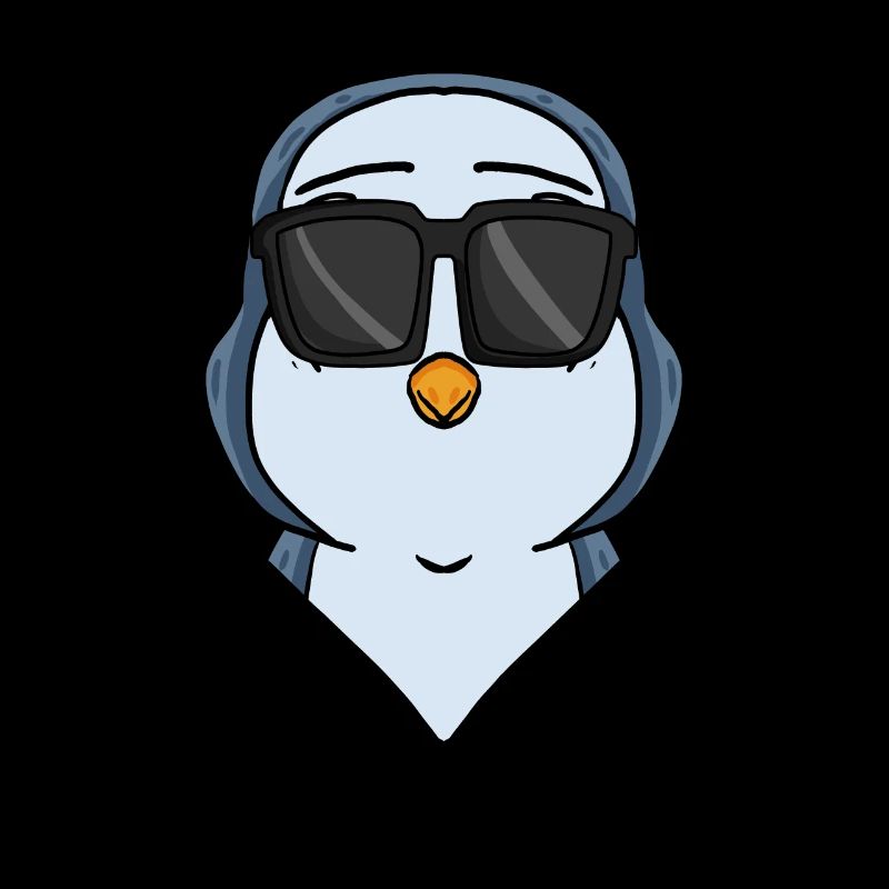 Cooler Pinguin mit Sonnenbrille Cool