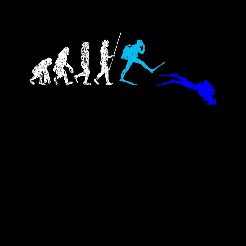 Taucher Scuba Diving Tauchen Evolution Geschenk
