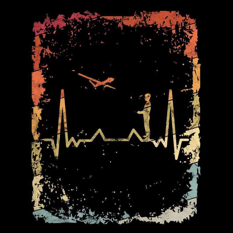 Évolution modèle vol avion aviateur cool rétro