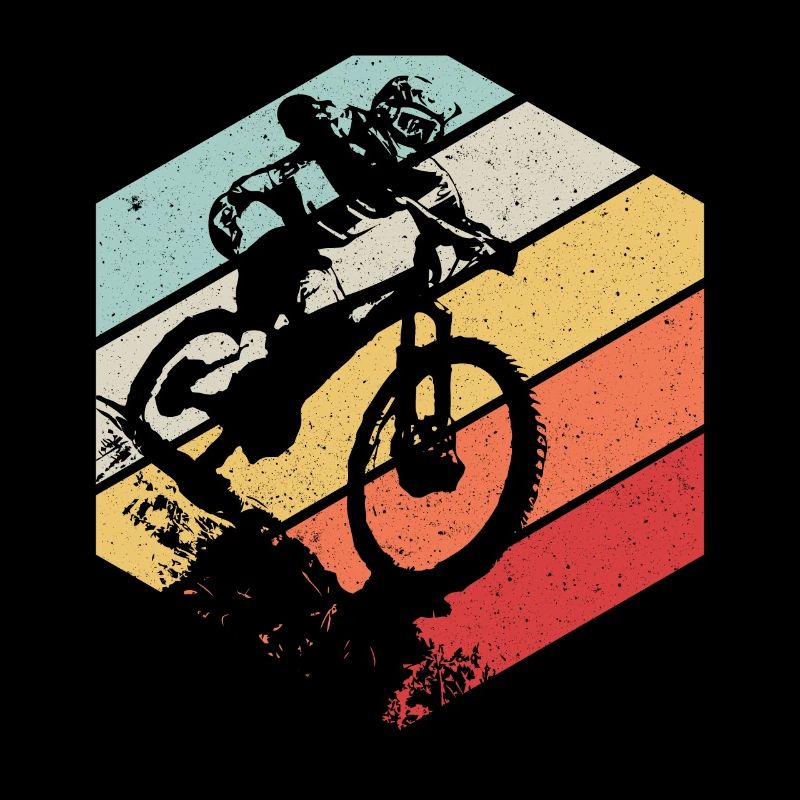 MTB Downhill Gift Retro