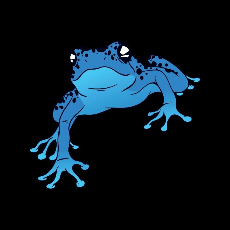 Pfeilgiftfrosch aus dem Regenwald blauer Dart Frog
