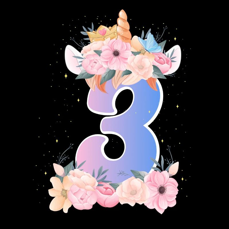 3 Einhorn Krone Niedlicher Blumenstrauß 3.