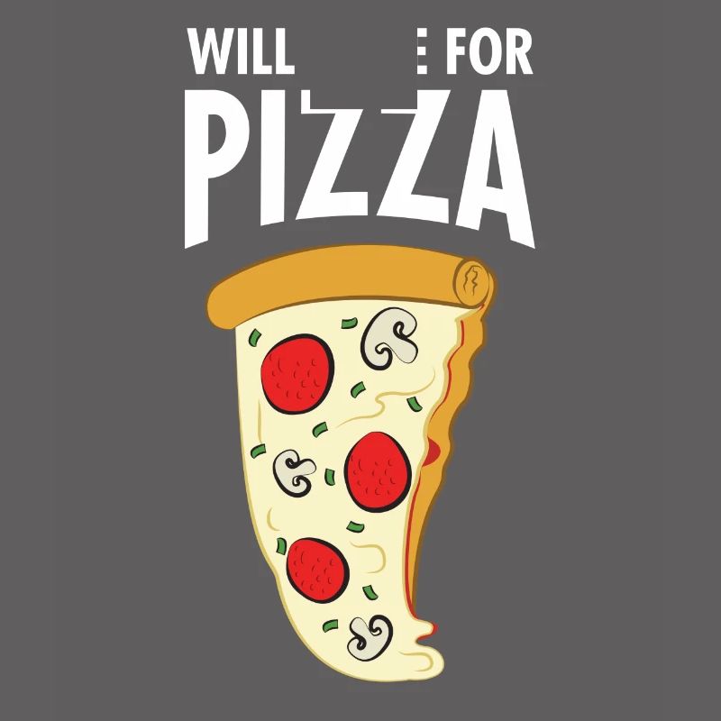 Will Code For Pizza - Funny Programmer Slogan
