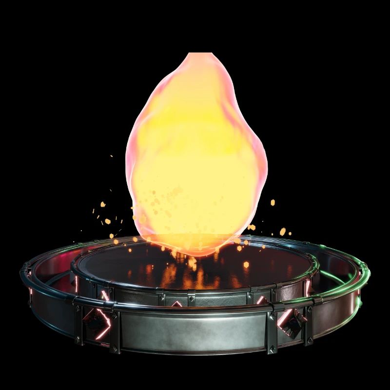 Growing Fire in Sci-Fi Plataform