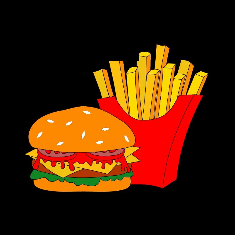 Burger avec frites