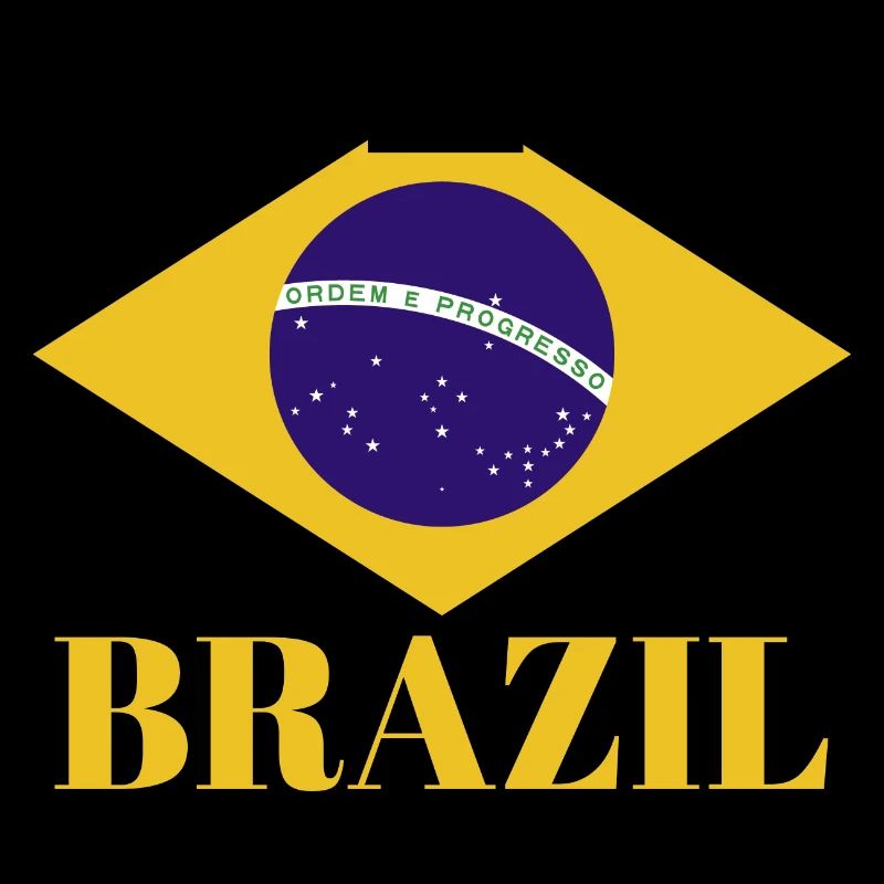 BRÉSIL BRASIL Drapeau Vintage C’est dans mon ADN Brésil