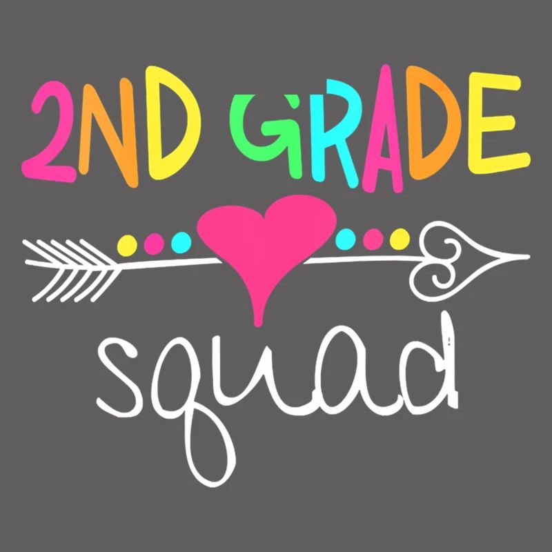 2Nd Grade Squad Second Teacher Student Team Back T
