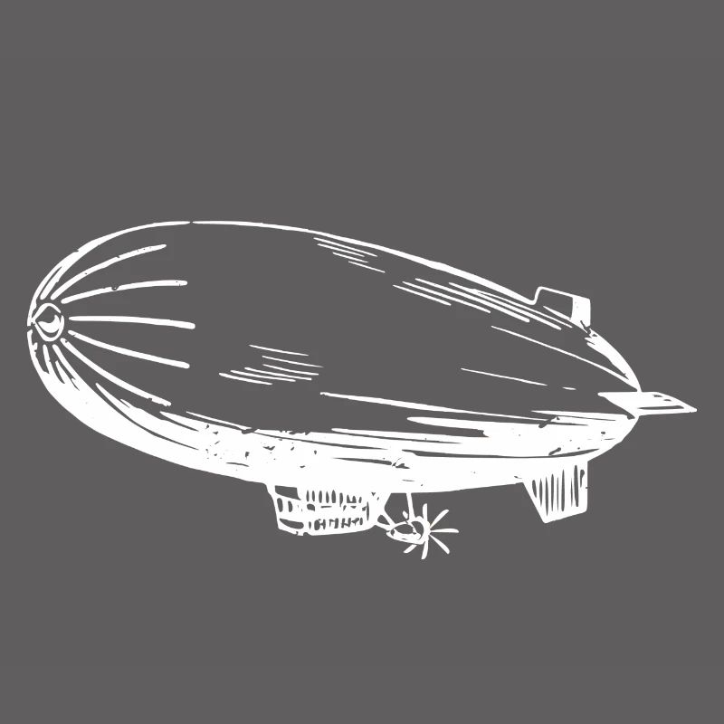 Silhouette eines Luftschiffs – Stilvolles