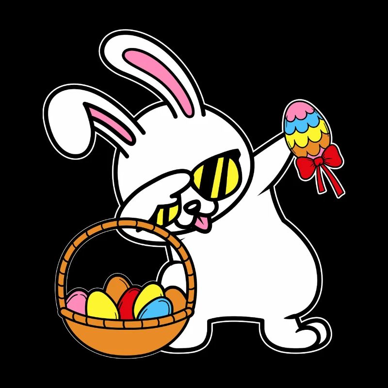 Dabbing Lapin de Pâques Lapin de Pâques
