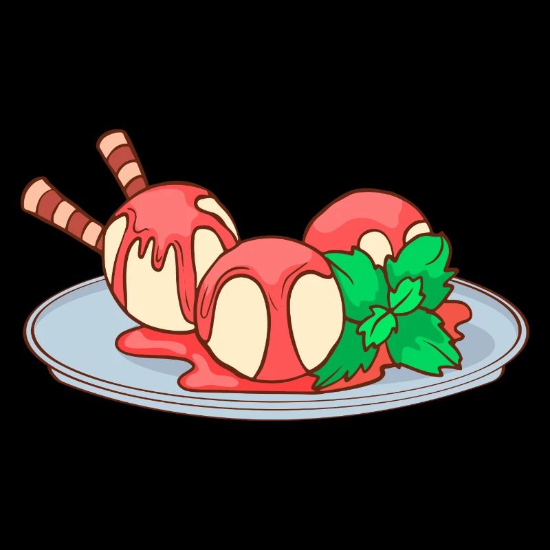 Eis Speiseeis Eiskrem Eiscreme Kugeleis Eisbecher