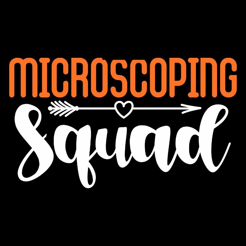 Escouade de microscopiation Conception pour un passionné de science