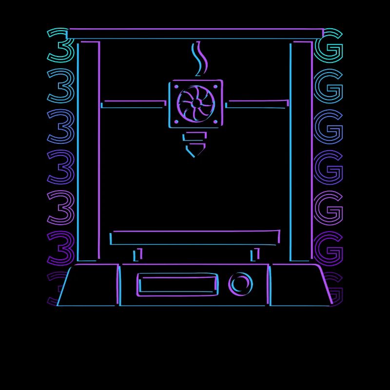 3D Printing 3D Printer Retro Gift