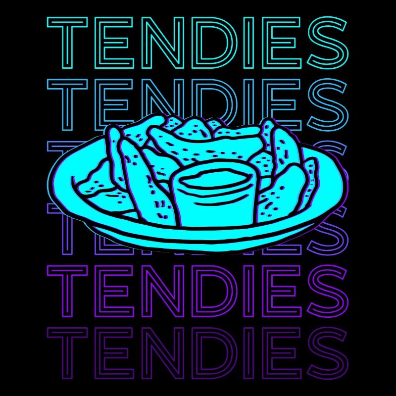 Tendies Chicken Tender Retro