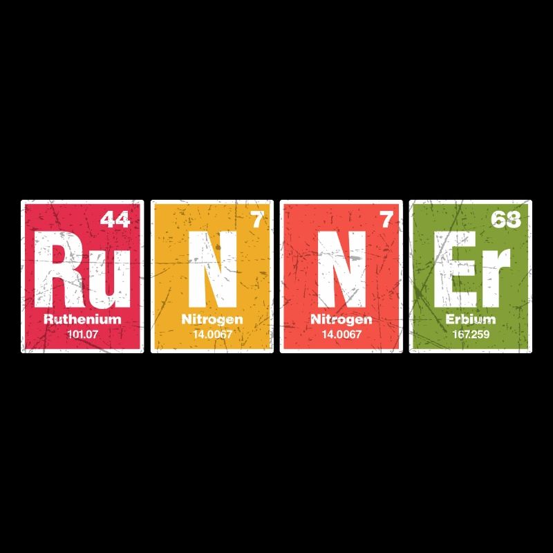 chemical elements runner Design for a witty joke