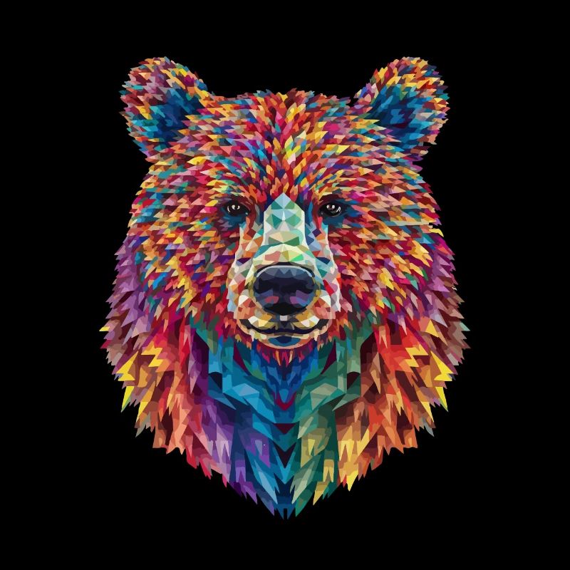 Bear Abstract Art