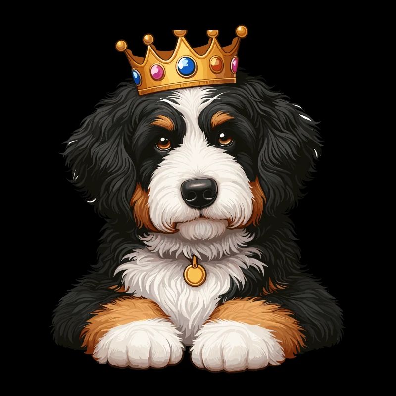 Bernedoodle Hund Krone